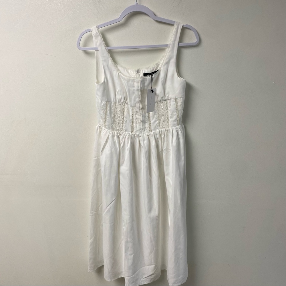 O.P.T One Pretty Time White Giada Midi Dress Size XS - Picture 9 of 12